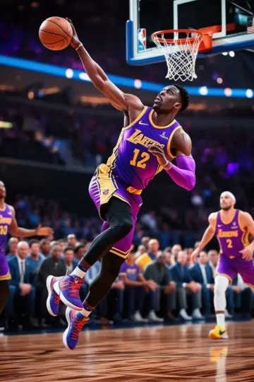 Jogador de basquetebol a afundar